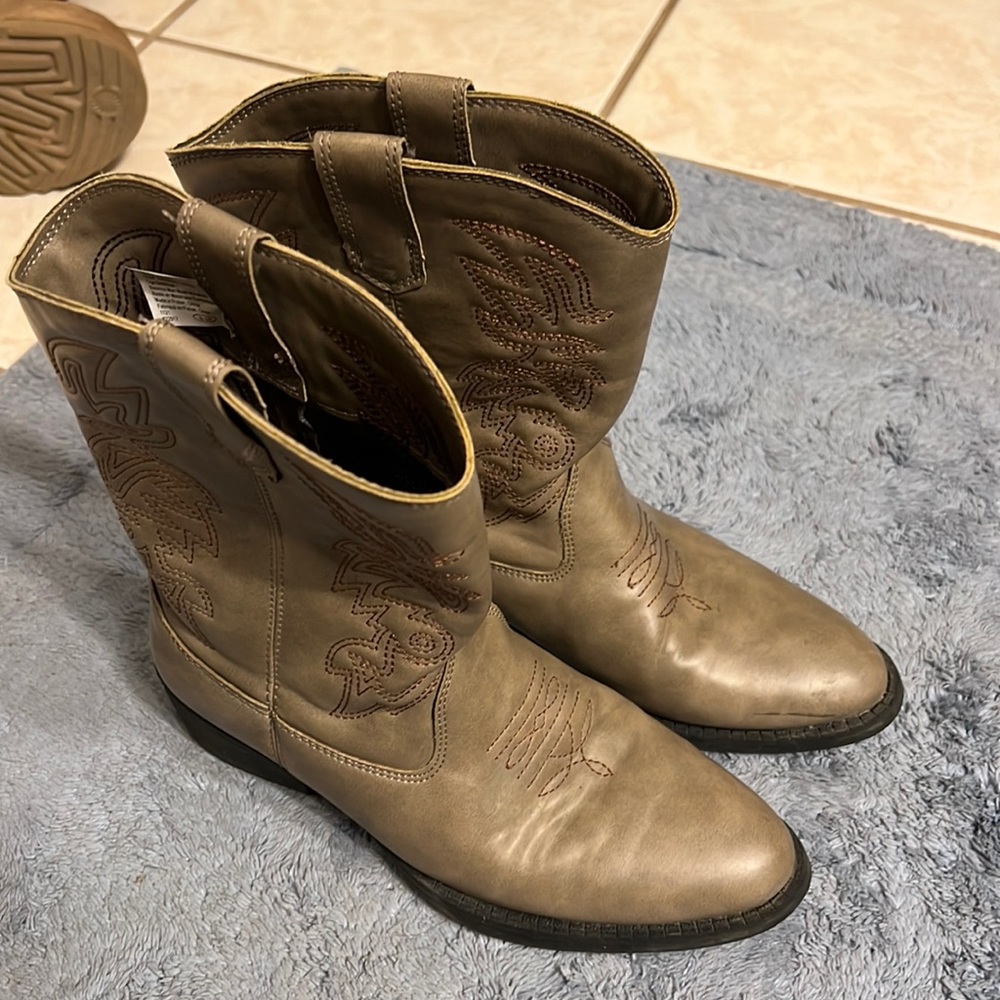 Girls Deer Stag Cowgirl Boots